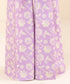 Women's Unstitched Purple Lawn 3 Piece Suit
